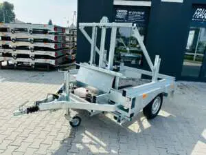 Przyczepa do przewozu bębna kablowego